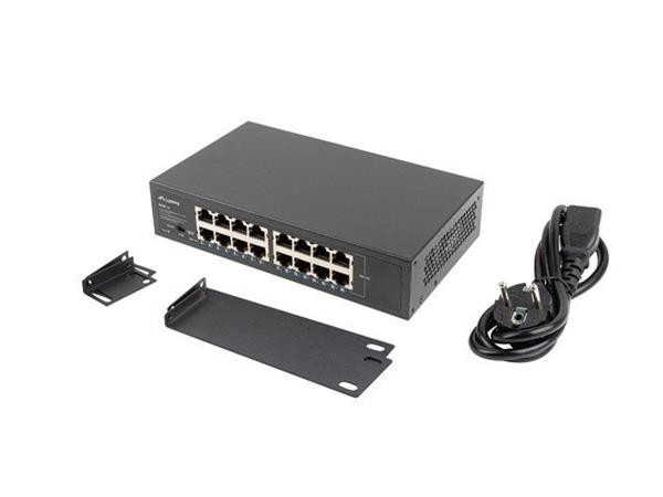 LANBERG PŘEPÍNAČ  RSGE-16 16X 1GB GIGABITOVÝ ETHERNET NEŘÍZENÝ RACK 10"/19"