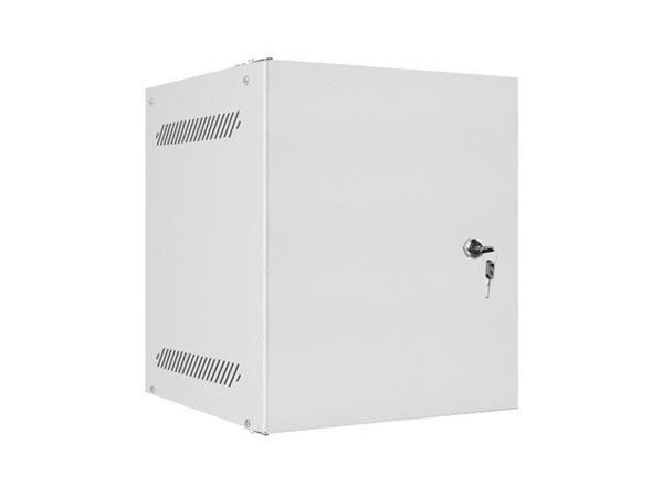 LANBERG RACKOVÁ SKŘÍŇ 10" PRO MONTÁŽ NA STĚNU 6U/280X310 PRO VLASTNÍ MONTÁŽ S KOVOVÝMI DVEŘMI ŠEDÁ  (PLOCHÉ BALENÍ)