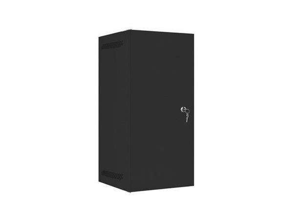 LANBERG RACKOVÁ SKŘÍŇ 10" NÁSTĚNNÁ 12U/280X310 PRO VLASTNÍ MONTÁŽ S KOVOVÝMI DVEŘMI ČERNÁ  (PLOCHÉ BALENÍ)