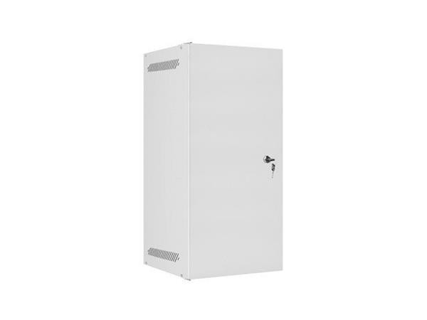 LANBERG RACKOVÁ SKŘÍŇ 10" NÁSTĚNNÁ 12U/280X310 PRO VLASTNÍ MONTÁŽ S KOVOVÝMI DVEŘMI ŠEDÁ  (PLOCHÉ BALENÍ)
