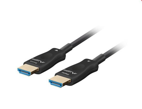 LANBERG KABEL HDMI M/M V2.1 30M OPTICKÝ ČERNÝ AOC 