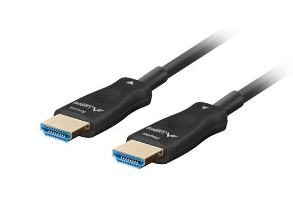 LANBERG KABEL HDMI M/M V2.1 100M OPTICKÝ ČERNÝ AOC 