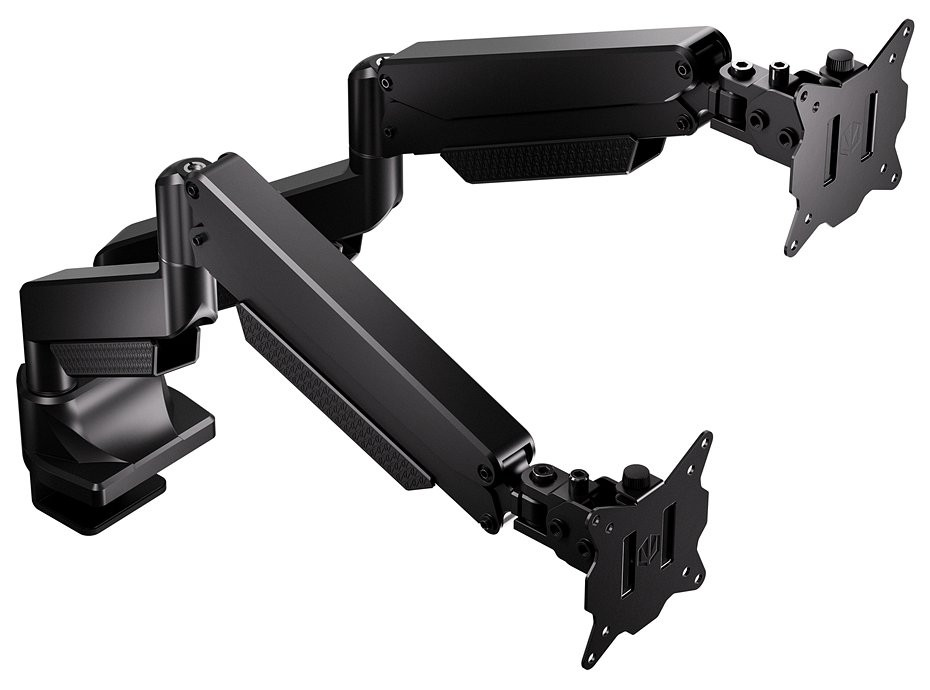 Endorfy držák monitorů Atlas GS Pro Double / 2 monitory max. 16 kg a 34"/42" / pivot / VESA / plynová pružina /