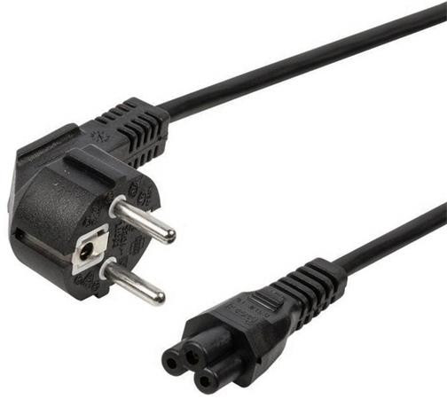 PremiumCord Kabel síťový 230V k notebooku 2m, trojlístek "Mickey Mouse"