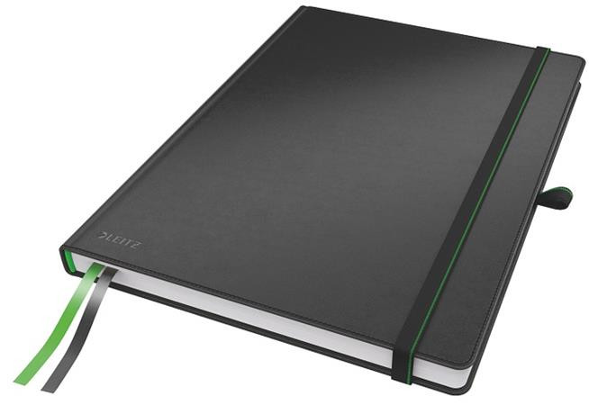 LEITZ Zápisník Complete, A4, linka, černá