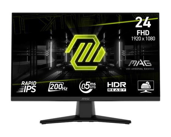 MSI MAG 242F gaming monitor 23,8" Rapid IPS/FHD/200Hz/0,5ms/HDMI/DP/černá