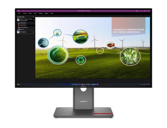 Lenovo LCD P27q-40 27" IPS/2560x1440/6ms/HDMI/DP/4xUSB/Výškově nastavitelný/Pivot/Vesa/Černá