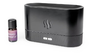 PLATINET FLAME AROMA DIFUZÉR 180ML 4,5W BLACK + 10 ML LEVANDULOVÝ ESENCIÁLNÍ OLEJ