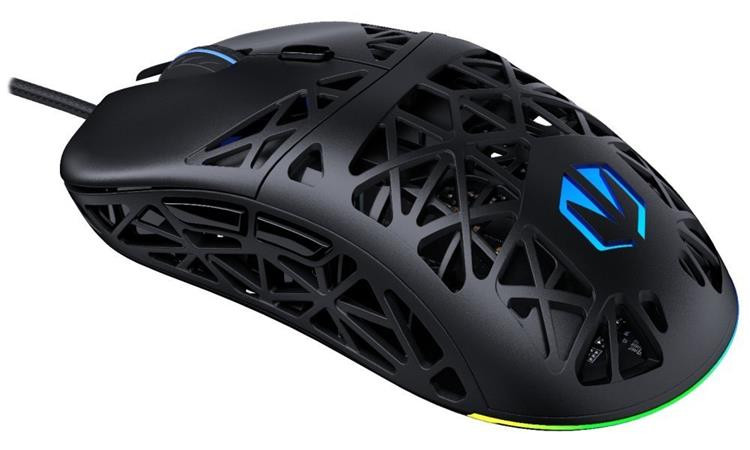 Endorfy LIV Myš, herní, drátová, optická, až 12000DPI, senzor PAW3311, 6 tlačítek, Kailh GM 4.0, ARGB podsvícení, černá