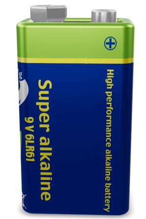 Gembird alkalická baterie 9V 6LR61, blistr