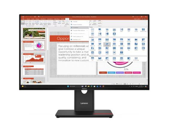 Lenovo LCD T27-40 27" IPS WLED/1920x1080/6ms/300nits/1xHDMI/DP/VGA/4xUSB/Pivot/Černá