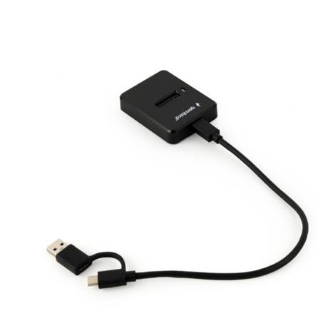 Gembird Desktopová dokovací stanice pro M.2 SATA a NVME SSD disky s USB Type-C, černá