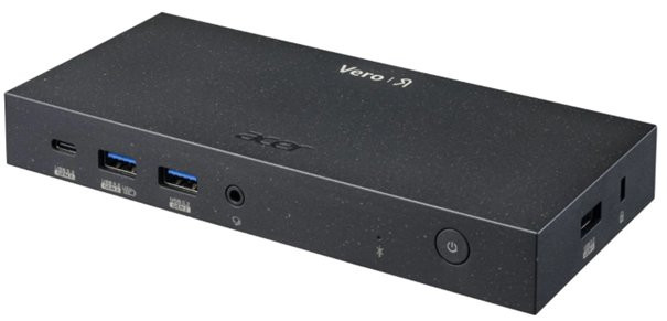 Acer Vero MST Dock M33 100W PD Black,2x USB-C;4xUSB-A;1x HDMI 2.0;2x DP 1.4;1x RJ45 1 GB/S,1×audio jack, EU plug (Retail pack)