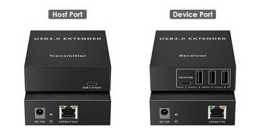 PremiumCord 4-port USB 3.0 extender po Cat5/Cat5e/Cat6 do 100m