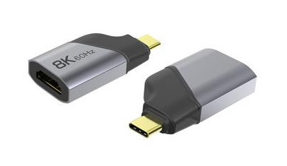 PremiumCord Adaptér USB-C na HDMI rozlišení obrazu 8K@60Hz,4K@144Hz Aluminium