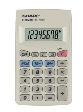 PLATINET SHARP CALCULATOR HANDHELD BOX EL233S