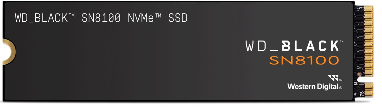WD BLACK SSD NVMe M.2 2TB PCIe SN8100, PCIe Gen5, (R:14900, W:14000MB/s)