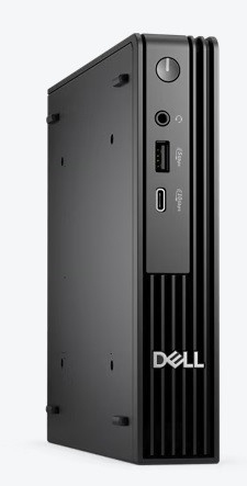 DELL Pro Micro QCM1250 i3 14100T/16GB/512GB SSD/keyboard+mouse/W11P/3Y ProSpt/černá