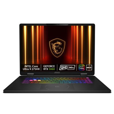 MSI Crosshair 18 HX AI A2XWFKG-027CZ/Core Ultra 9 275HX/32GB/2TB/RTX 5060, 8GB/18" QHD+ IPS,240Hz/Win11 home/černá
