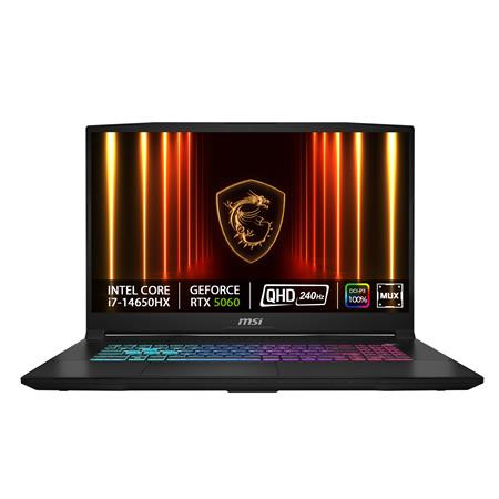 MSI Katana 17 HX B14WFK-078CZ/i7-14650HX/32GB/1TB SSD/RTX 5060, 8GB/17,3"QHD IPS, 240Hz/Win 11 home/černá