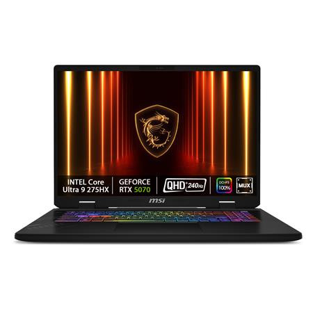 MSI Crosshair 17 HX AI D2XWGKG-039CZ/Core Ultra 9 275HX/32GB/2TB SSD/RTX 5070, 8GB/17"QHD+ IPS, 240Hz/Win 11 home/černá