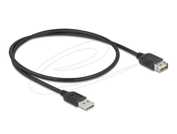Delock USB 2.0 prodlužovací kabel EASY USB Type-A samec na EASY USB Type-A samice 0,5 m, černý