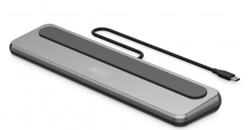 Digitus Dokovací stanice USB-C 8K, 12 portů 2x HDMI, 1x DP, 3x USB-A, 1x USB-C, 1x RJ45, 1x PD