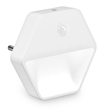 CONNECT IT SPARKLE 2 SENSOR noční světlo s pohybovým čidlem, 3 úrovně osvětlení, BÍLÁ