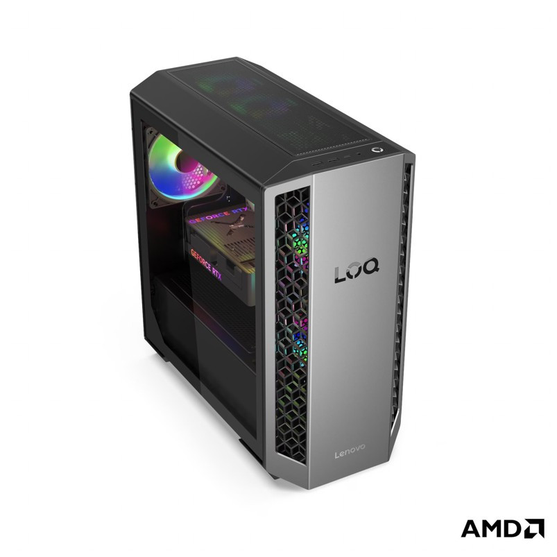 Lenovo LOQ Tower 26ADR10   Ryzen 7 8745HX/16GB/SSD 1TB/RTX 5050 8GB/TWR 26l/LAN+WLAN/850W/bez OS/šedá+černá