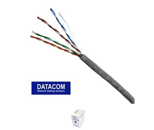DATACOM UTP lanko CAT5E  LSOH  305m box šedý