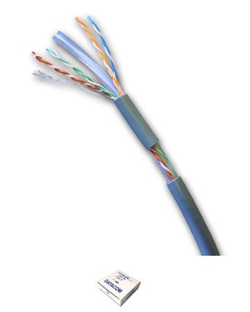 DATACOM UTP lanko CAT6  PVC 100m šedý - metráž 