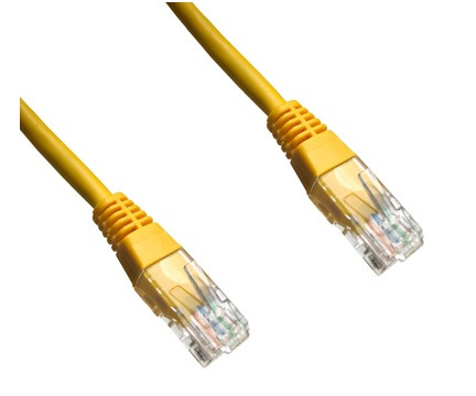DATACOM Patch cord UTP CAT5E 10m žlutý
