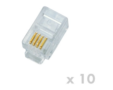 DATACOM Plug UTP CAT3 4p4c- RJ10 lanko (10ks)