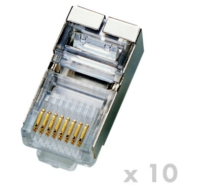 DATACOM Plug STP CAT5E 8p8c- RJ45 lanko (10ks)