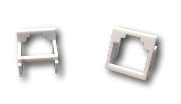 DATACOM Adaptér RJ45 na RJ12 (RJ11) bílá / redukční vložka (bal. 20ks)