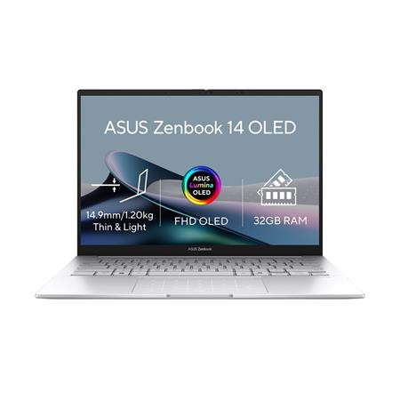 ASUS Zenbook 14 - Ultra 7 Processor 255H/32GB/1TB SSD/14"/WUXGA/OLED/Touch/2y PUR/Win 11 Home/stříbrná