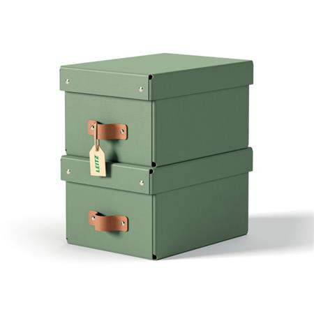 LEITZ úložný box, karton, velikost S, 2 ks zelený
