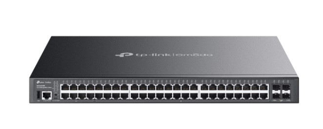 TP-Link SG5452XMPP Omada 48portový gigabitový stohovatelný switch Lite L3 s řízením PoE++ a 4× 10G sloty