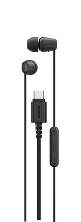 SONY MDR-EX15C - Sluchátka do uší - černá, USB-C