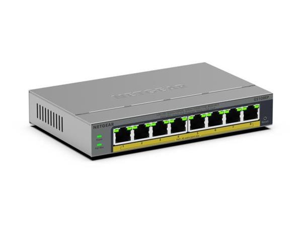 Netgear 8PT GIGABIT UNMANAGEABLE PLUS SWITCH W/ POE+ 