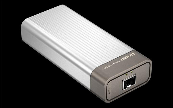 QNAP QNA-UC10G1SF - USB 4 Type-C to 10GbE SFP+ Network Adapter, Compatible with USB 4 and Thunderbolt™ 3/4 Ports