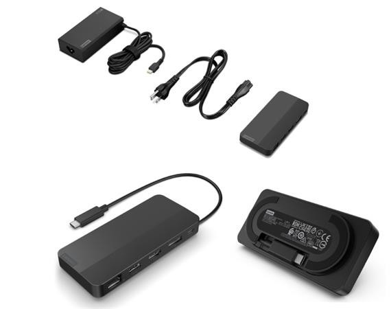 Lenovo USB-C Dual Display Travel Dock with 100W Adapter_EU