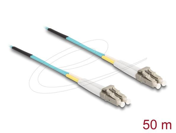 Delock Optický kabel LC Duplex na LC Duplex, multimód, OM3, 50 m