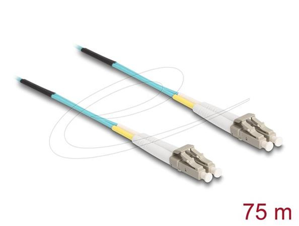 Delock Optický kabel LC Duplex na LC Duplex, multimód, OM3, 75 m