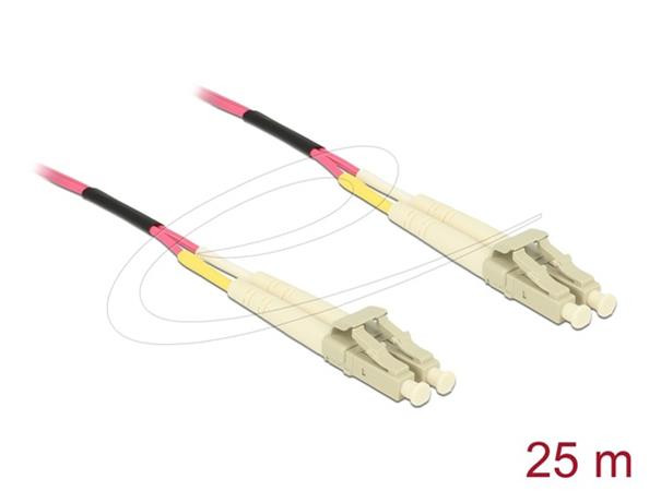 Delock Optický kabel LC Duplex na LC Duplex, multimód, OM4, 25 m