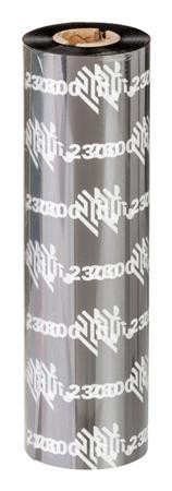 Zebra Wax Ribbon, 102mmx450m, 2300; Standard, 25mm core, 