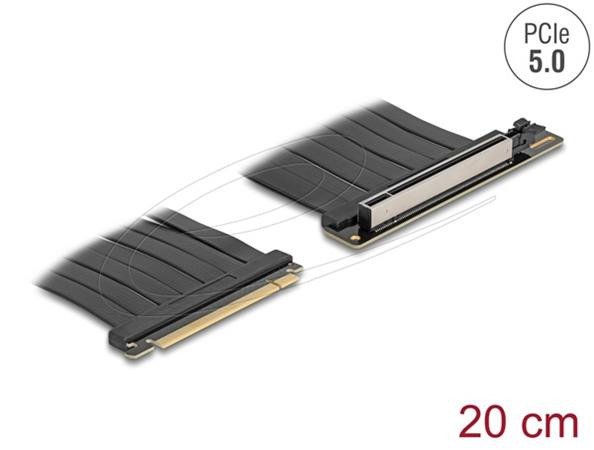 Delock Riser karta PCI Express 5.0, ze zástrčky x16 na slot x16, s kabelem, délka 20 cm