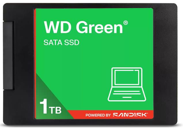 WD GREEN SSD 3D NAND WDS100T5G0A 1TB, SATA III 6 Gb/s, 545MB/s, 2.5"