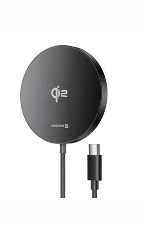 SWISSTEN BEZDRÁTOVÁ NABÍJEČKA MagPuck Qi2 1.5 M (kompatibilní s MagSafe)
