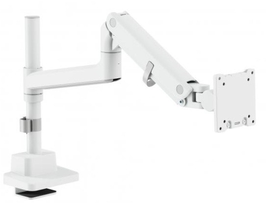 Digitus držák na jeden monitor, 57", 27 kg plynová pružina, VESA: 75x75, 100x100, Bílá